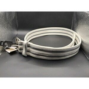 Dots White/Silver Womens Belt Size M/L